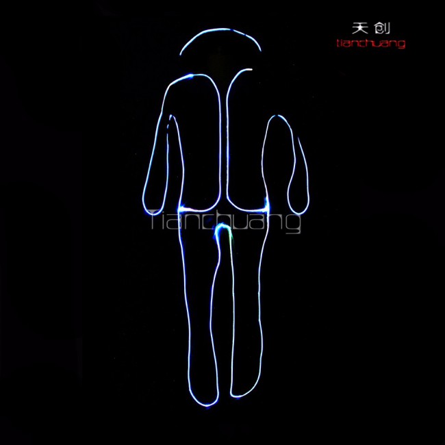 dmx 512 programmable le stickman costume for team dance