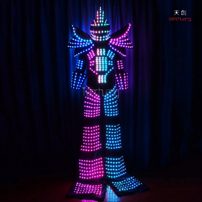 Full color Led robot costume for show