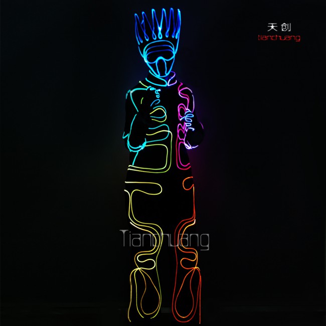 programmable wireless controlled led dance halloween costume