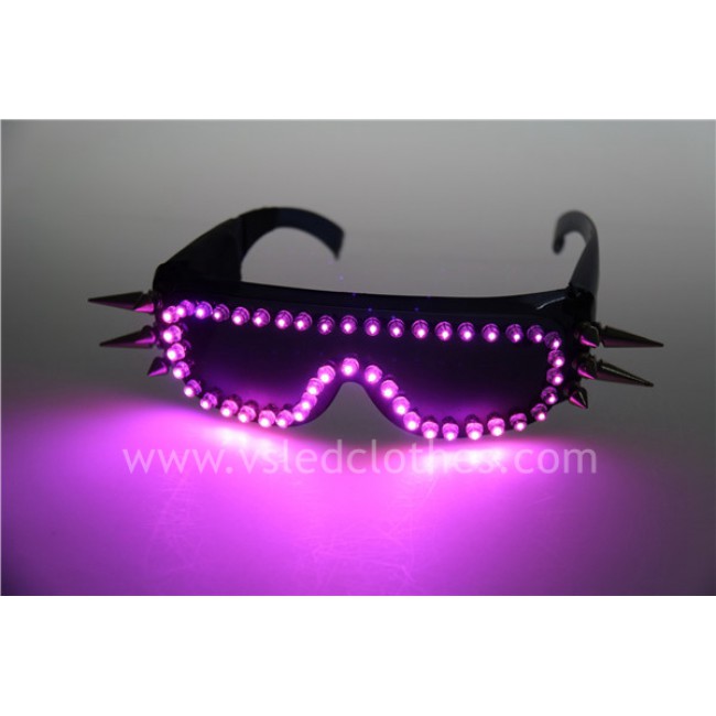 LED Rivet Punk Glasses for LED Growing Light Performance Stage