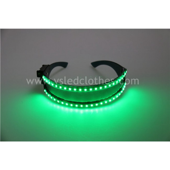 Optional color led light glowing glasses for DJ